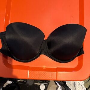 PINK Victoria's Secret Black Strapless Bra